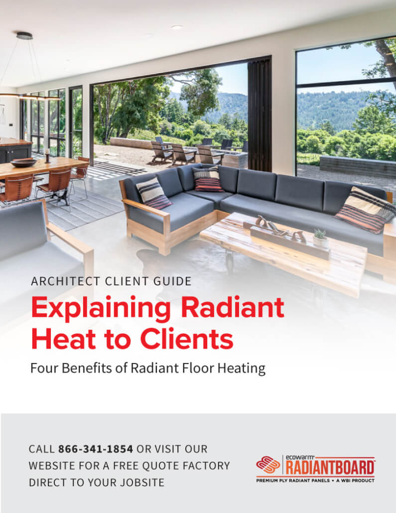 Radiant Floor Heating Installation Services with WBI Specification