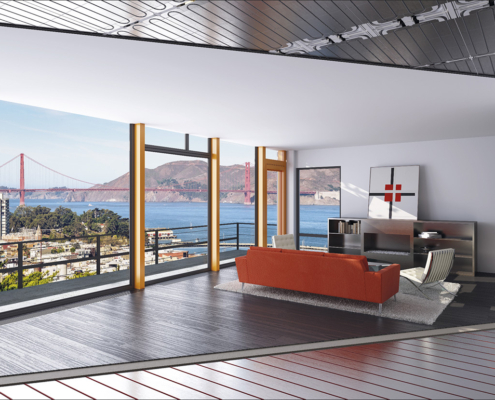 Radiant Heating Installed In Ceilings And Floors