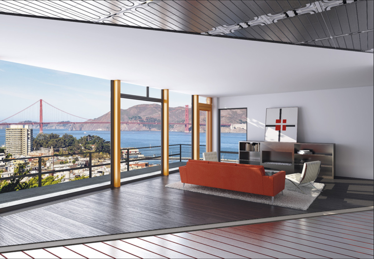 Radiant Heating Installed In Ceilings And Floors