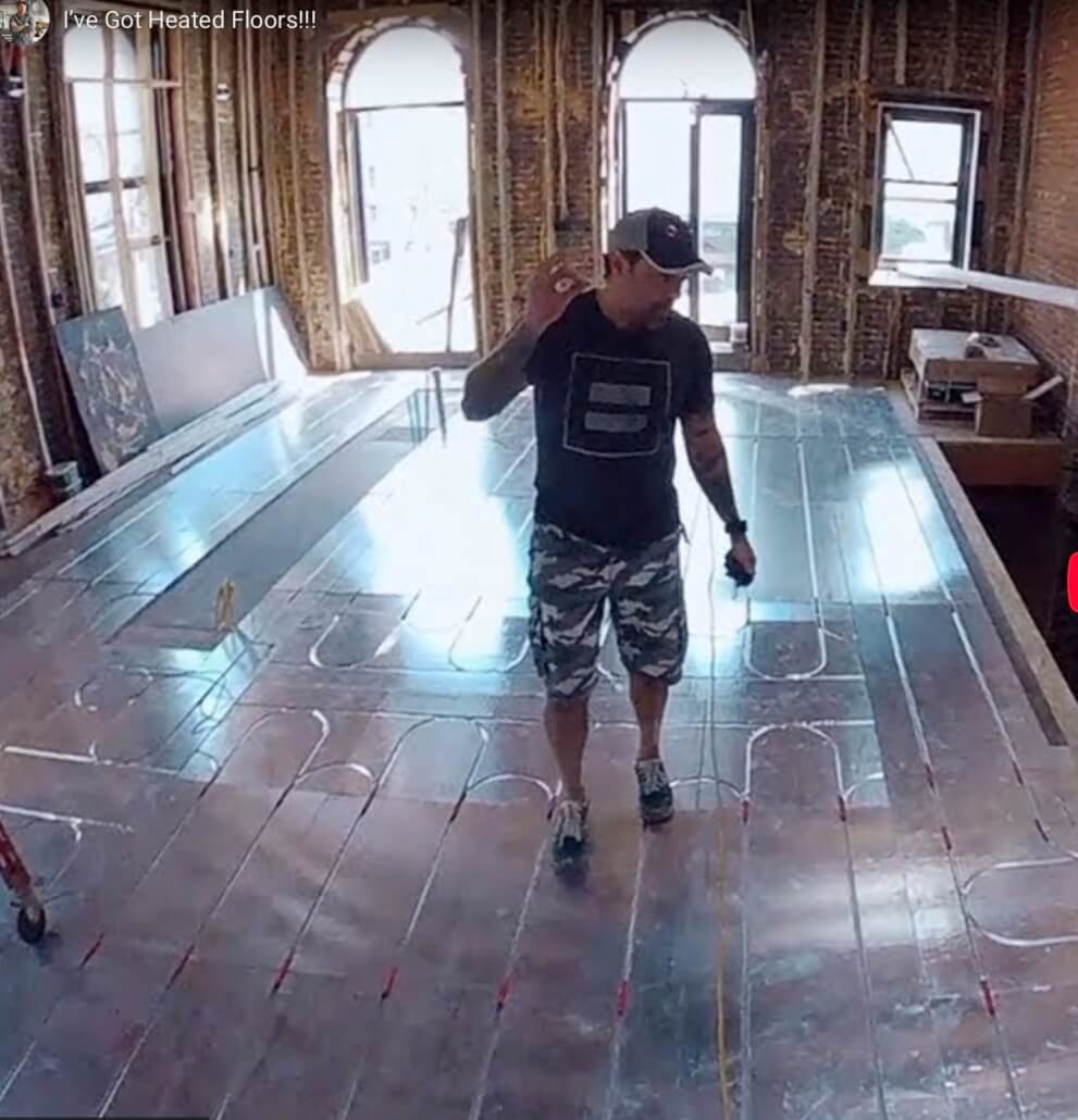 Anthony Carrino Installs Radiant heat