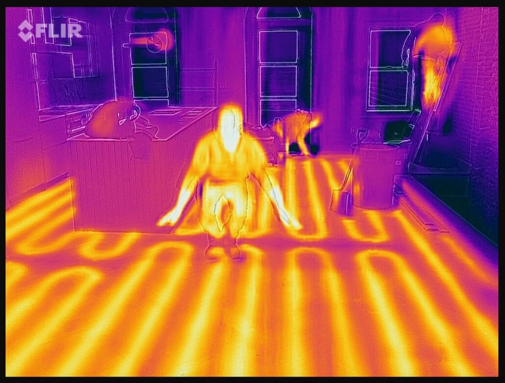 Radiant heat installation