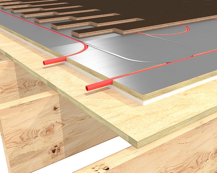Ecowarm RadiantBoard EPS Over Subfloor