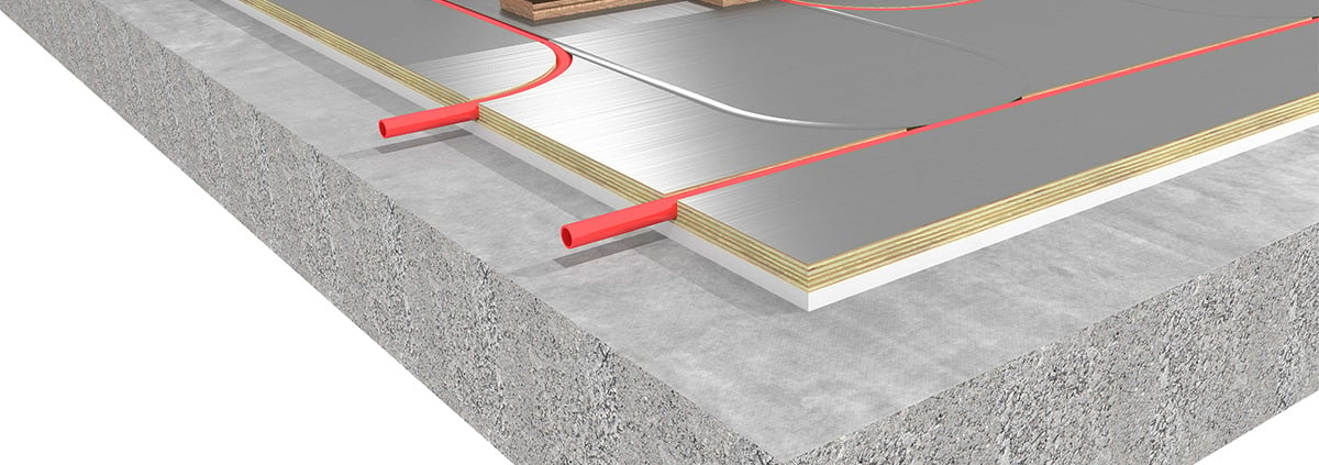 Ecowarm RadiantBoard Over Concrete