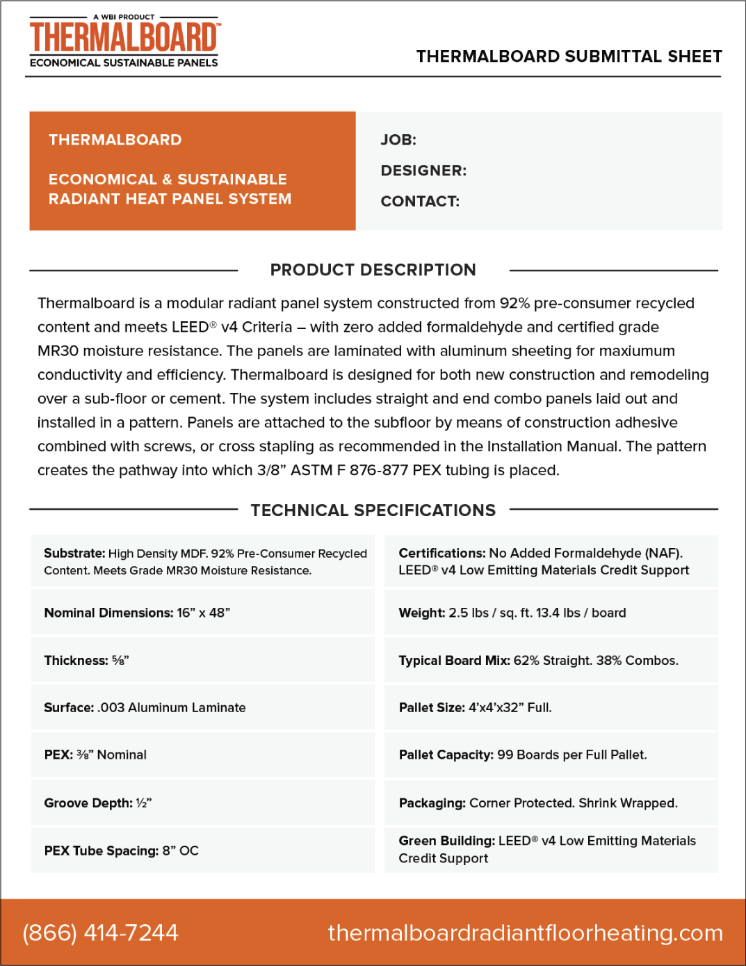 Thermalboard Submittal Sheet 2023 Digital