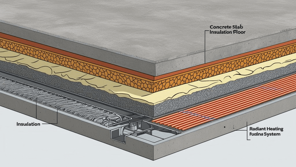 Electric Radiant Heating over Concrete Floors