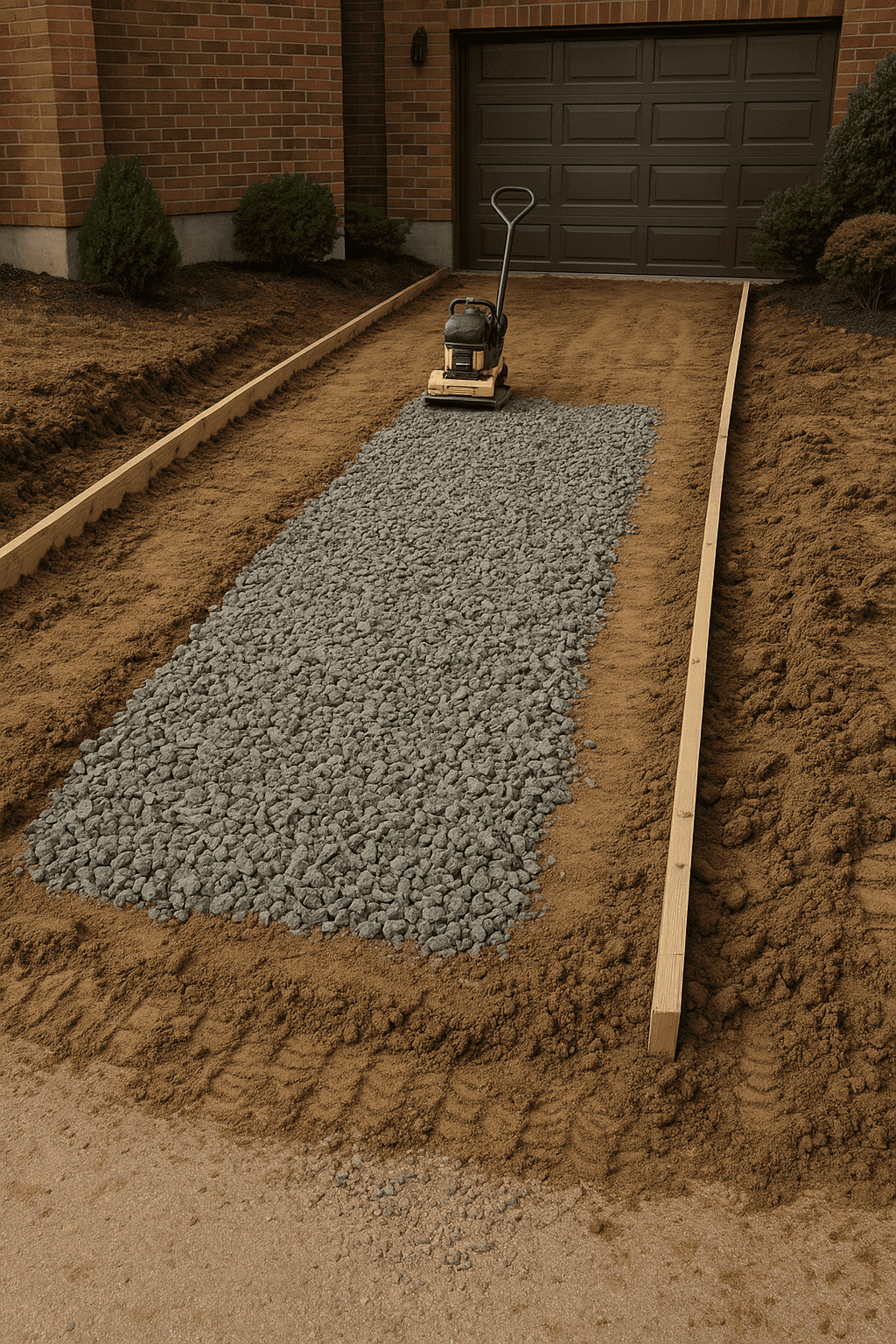 Excavation and Site Prep for Heated Driveway Installation