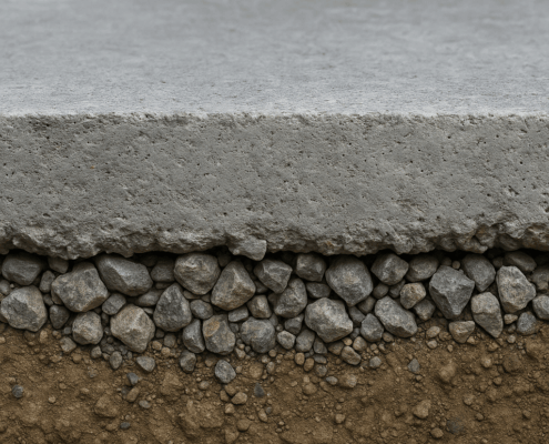 Insulate concrete floor from cold