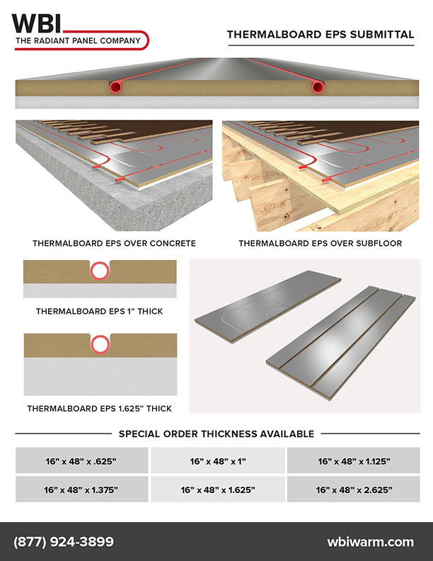 Thermalboard Architect, benefits of radiant floor heating