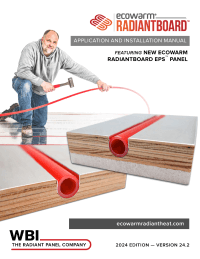Ecowarm RadiantBoard Installation Manual in floor heating system