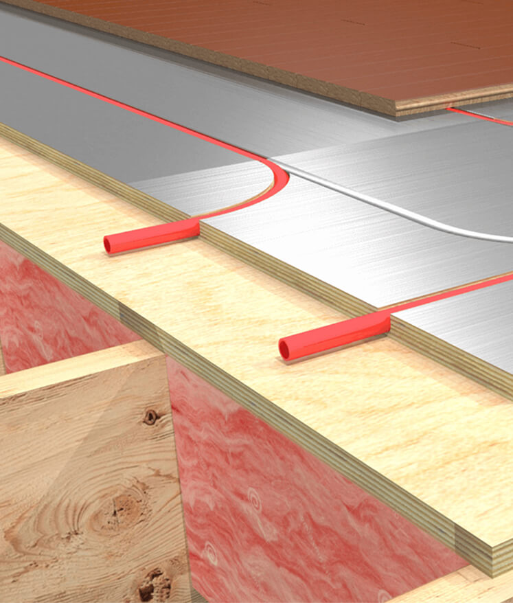 Efficient & Low-Profile Thermal board Radiant Floor Heating Panels