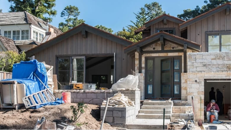 Radiant floor heating installed at the Lockwood residence