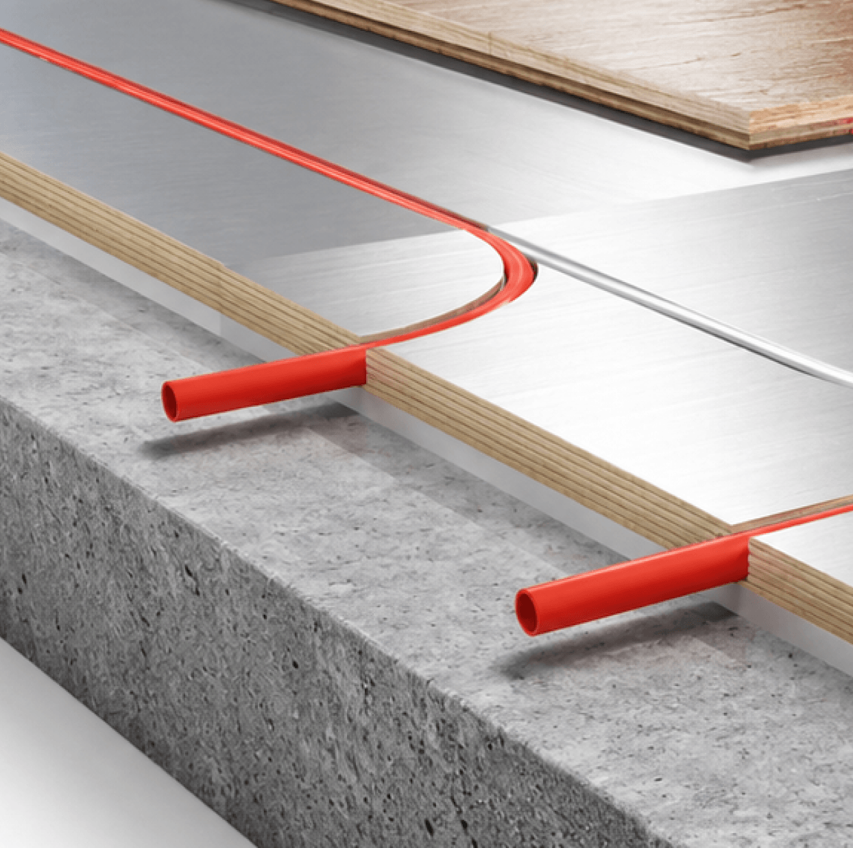 Efficient & Low-Profile Thermal board Radiant Floor Heating Panels