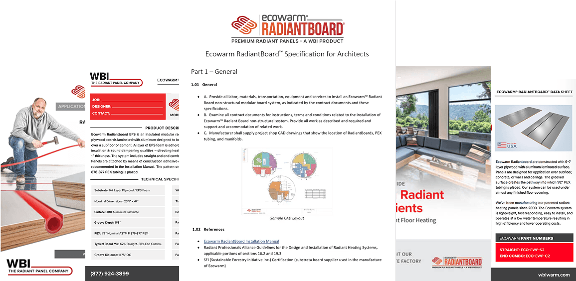 Download ecowarm-radiantboard-all-specs