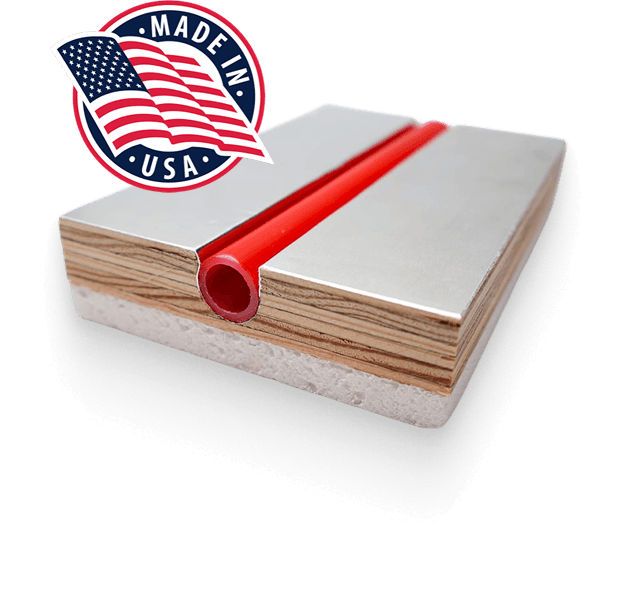 WBI insulated radiant panel, Made in USA